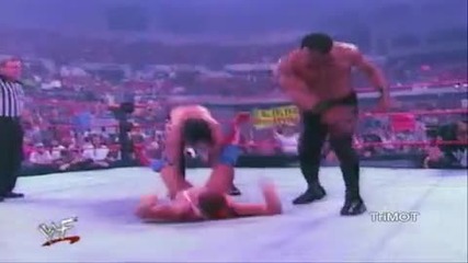 Скалата срещу Кърт Енгъл срещу Трите Хикса Summerslam 2000 