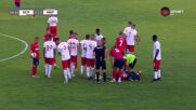 Грубо нарушение от футболист на Беласица