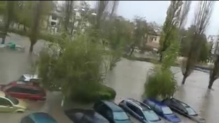 Ужасното наводнение в Хасково 26.10.2014