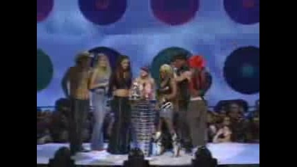 Christina Aguilera, Pink, Mya, Lil Kim, Missy Eliot Печелят Награда За Най-добро Видео Към Филм С Lady Marmalade-MTV VMA 200