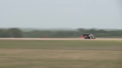 323 Mph Turbojet car blows away Texas Speed Record 