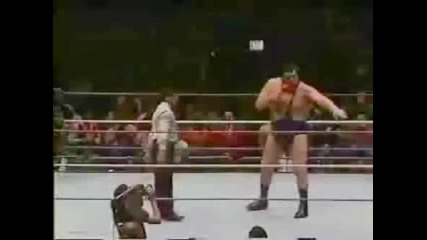 Wwf Ultimate Warrior Vs Andre the Giant Wwf Intercontinental Championship