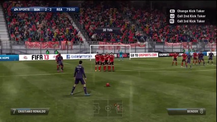 Роналдо избухва ! Free-kick гол срещу Леверкузен !