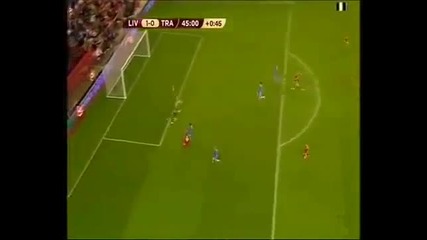 Liverpool Vs Trabzonspor 1 - 0 - Ryan Babel Goal - August 19 2010 - Europa League Qualifier - [hq] L