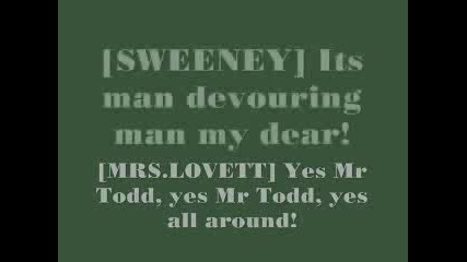 Sweeney Todd - A Little Priest Lyrics
