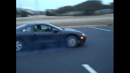 Mitsubishi eclipse burnout 