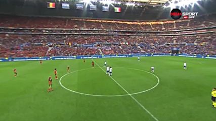 Белгия - Италия 0:1 /първо полувреме/