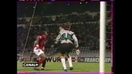 1996 Nimes (france) 3-honved Budapest (hungary) 1 cup Winners Cup