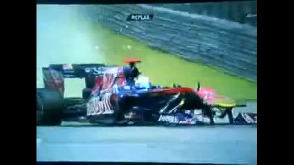 F1 - Без предни гуми ;d смях 