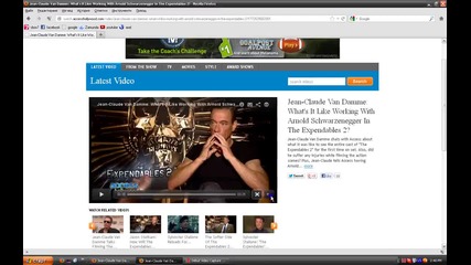 Жан-клод Ван Дам говори за филма Expendables 2