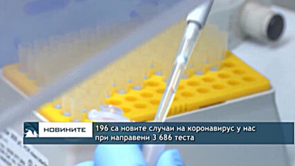 196 са новите случаи на коронавирус у нас при направени 3 686 теста