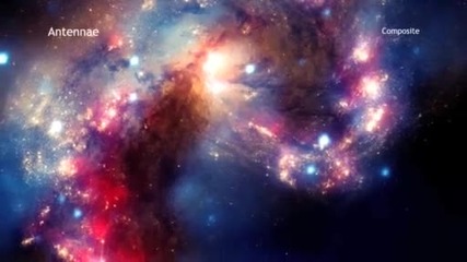 Spacecraft Image Mashup Shows Galactic Collision 