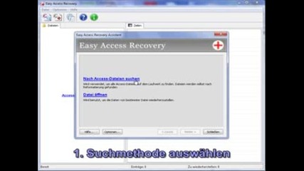Access-dateien mit Easy Access Recovery wiederherstellen