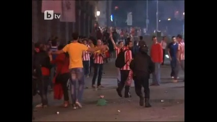 Безредици в Мадрид след триумфа на Атлетико