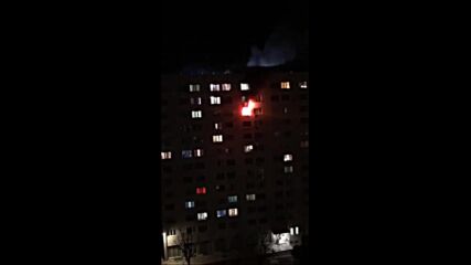 Видео от пожара в студентския кампус в Бургас