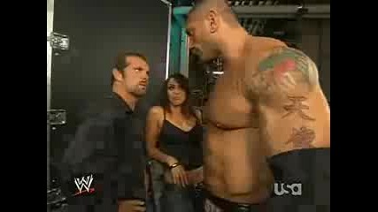 Layla Backstage With Jamie And Batista