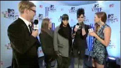 Tokio Hotel Ema Red Carpet Interview (05.11.2009) 