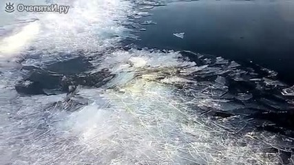 Замръзване на езерото Байкал за една минута