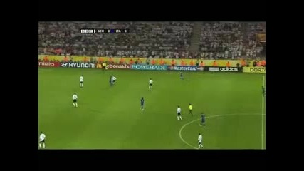 Мондиал 2006 Германия - Италия 0:0 (0:2 след пр.) 