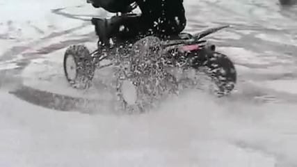 Yamaha Raptors in the Snow 