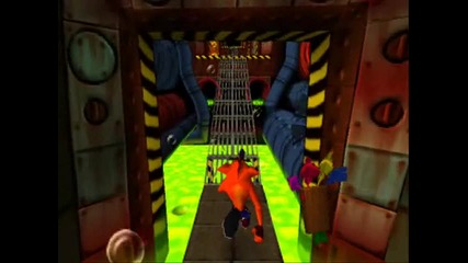 Crash Bandicoot 1 - Level 22 Toxic Waste : Blue Gem 