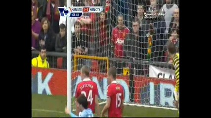 12.02.2011 Манчестър Юнайтед 1 - 1 Манчестър Сити гол на Давид Силва 