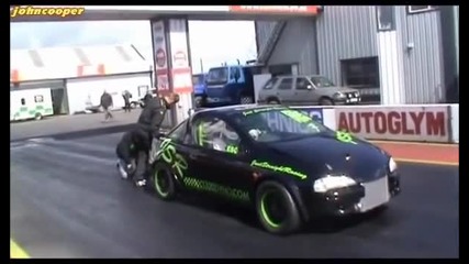 Opel Tigra Turbo - 1/4 миля