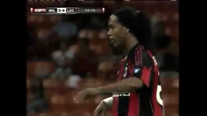 Ronaldinho Vs Lecce (show Man R80) 29.08.2010 