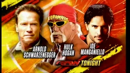 Arnold , Hogan и Manganiello са тук! ( по-късно в шоуто) / Първична сила 24.03.14 г.
