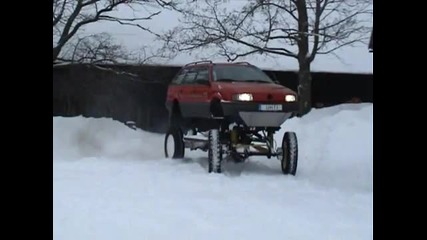 Passat 4x4 off - road winter fun 