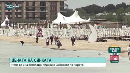 Без намаление на шезлонгите и чадърите