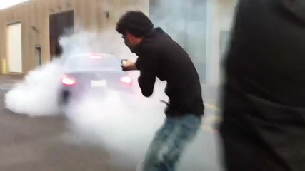 Зверски burnout с Bmw M5