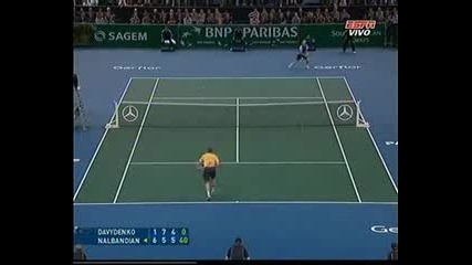 Atp Ms Paris 2008 : Налбандиан - Давиденкo | последен гейм