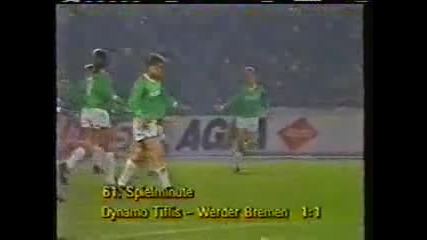 1987 Dinamo Tblissi Ussr 1 Werder Bremen West Germany 1