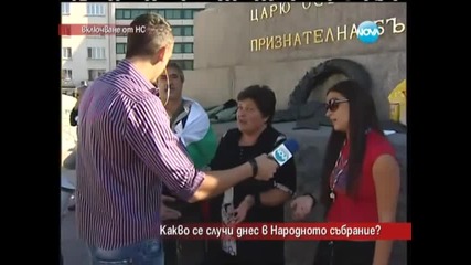Смях със протестиращите по Нова Тв - часът на милен цветков