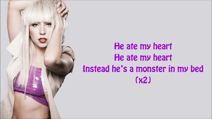 Lady Gaga - Monster ( Lyrics Video )
