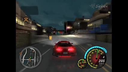 340km/h - Toyota Supra (nfsu2)