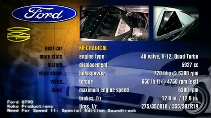 Need For Speed 2 Soundtrack Ford Gt90