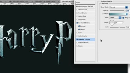 Photoshop Harry Potter Text (photoshop Cs4)