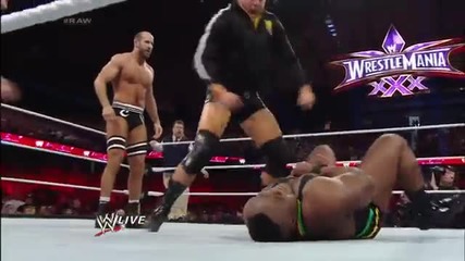 Big E Langston vs Antonio Cesaro - Wwe Raw 03/3/14