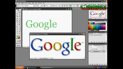 Как да си направите Google текст с Photoshop * High Quality *