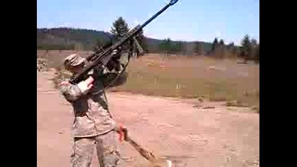 50 Cal Fired From Standing