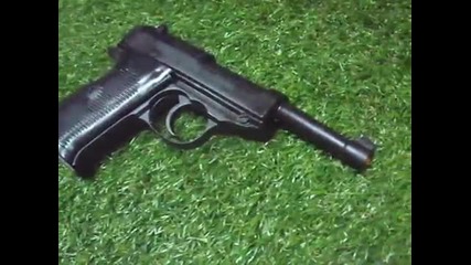 Bruni Walther P38 (me 38p) Black 8mm.pak Blank gun