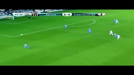 Neymar Fantastic New Trick (ball Roll Flick ) [santos vs Catanduvense 5_0] 15_04_2012 720p