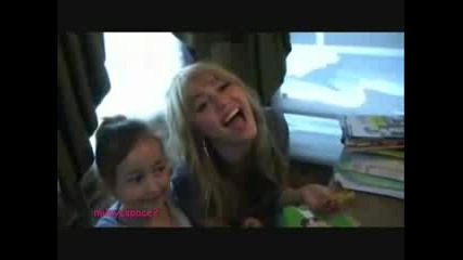 Miley Cyrus In A Plane,  Playing with Frankie,  And Telling A Joke