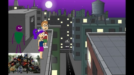 barney Pushes Randy off the rooftop-grounded