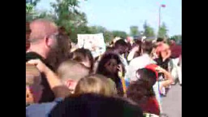 wwe Randy Orton arrives at arena. 