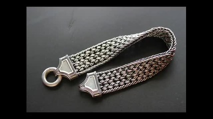 How to make Thai Silver Bracelet and chain of Scythian