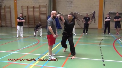Майстор по бойно изкуство показва перфектна техника в боя!