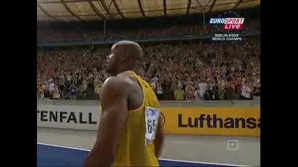 Usain Bolt - световен рекорд 9.58 [16 - 08 - 2009]